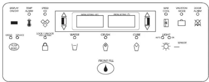 AMANA AC 2224 PEKW - Control exterior - 1