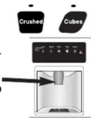AMANA AC 2224 PEKW - Controlo do Dispensador (modelos seleccionados) (as caracteristicas do controlo variam de ).    modelo a modelos) - 1