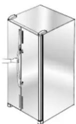 AMANA AC 2224 PEKW - Sādan monteres händtag: - 1