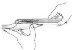 AMANA AC 2224 PEKW - Verlengstukken aan de handgreep bevestigen (sommige modellen): - 1