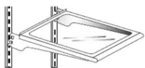 AMANA AC 2224 PEKW - Desmontaje de una bandeja: - 1