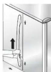 AMANA AB 2225 PEKS - Sådan fjernes håndtag: - 1