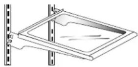 AMANA AB 2225 PEKS - Sådan fjernes en hylde: - 1