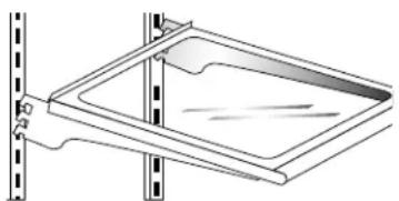 AMANA AB 2225 PEKS - Avtagning av hylla: - 1