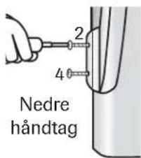 AMANA AB 2225 PEKS - Sådan monteres håndtag: - 2