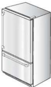 AMANA AB 2225 PEKS - Abertura e Fechamento das Portas do Compartimento do Frigorífico (modelos selecionados) - 1