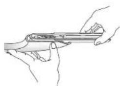 AMANA AB 2225 PEKS - Verlengstukken aan de handgreep bevestigen (sommige modellen): - 1