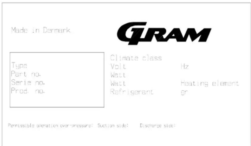 GRAM MIDI KG - Typenschild - 1