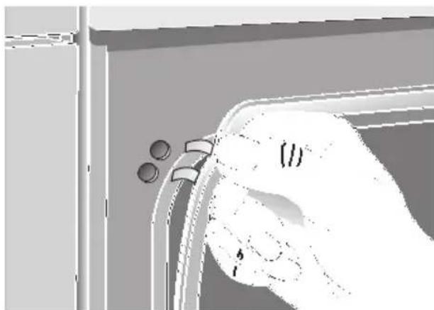 NEFF B1881N2 - Sustituir la junta de goma de la puerta del hora: - 2