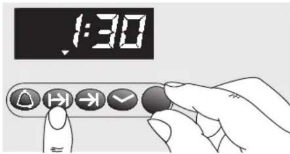 NEFF B1751SWN - Programar la duración del tiempo de funcionamiento: - 1