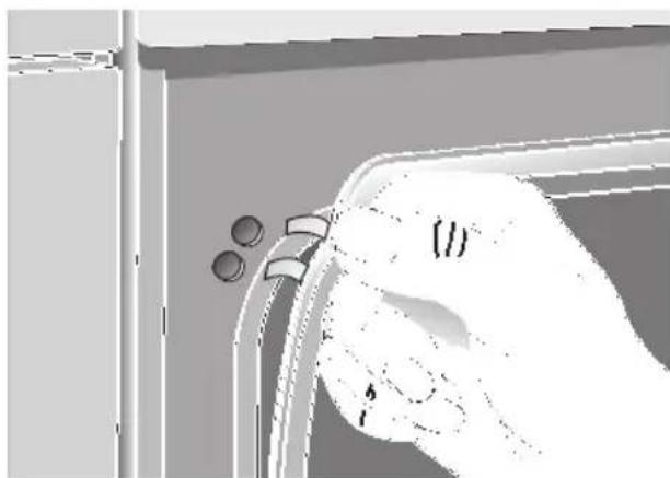 NEFF B1321SN - Sustituir la junta de goma de la puerta del hora: - 2
