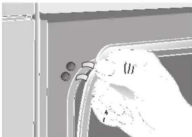 NEFF B1325NS2 - Sostituzione della guarnizione della porta del forno: - 2