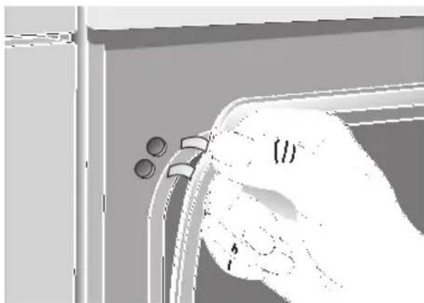 NEFF B1325NS2 - Sustituir la junta de goma de la puerta del hora: - 2