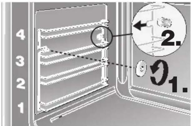 NEFF B1325NS2 - Removing the suspend grids: - 3