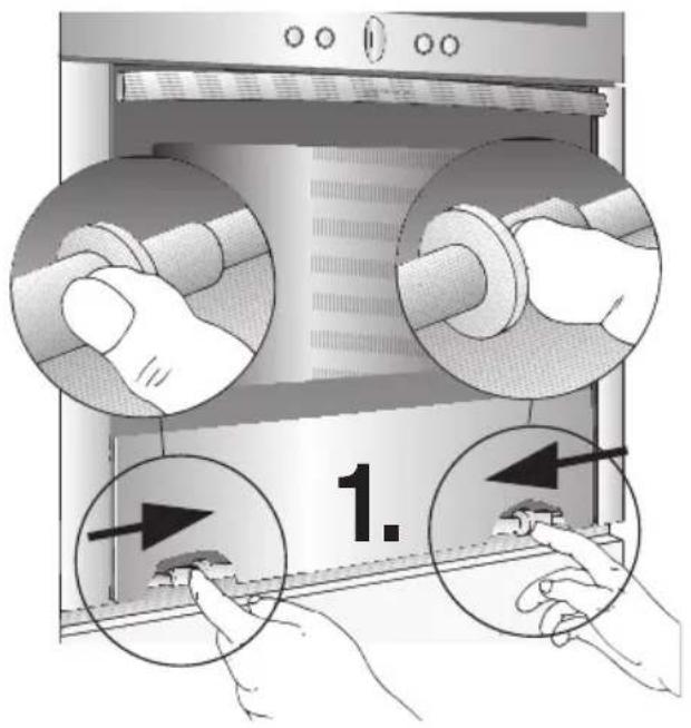 NEFF B1881N3 - Sganciare la porta del forno: - 1