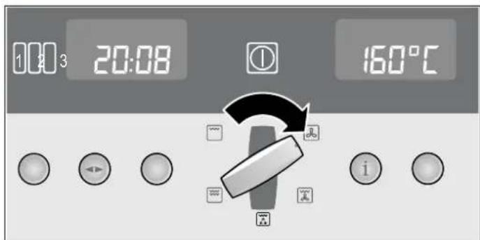 NEFF C57M70N3 - Functie en temperatuur instellen. - 1