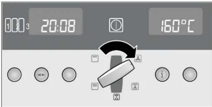 NEFF C57M70N3 - Réglage du mode de fonctionnement et de la température - 1