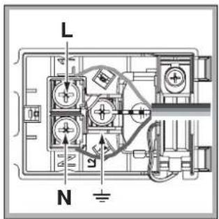 SCHOLTES FLR 934 XA - Fitting the power supply cable - 2