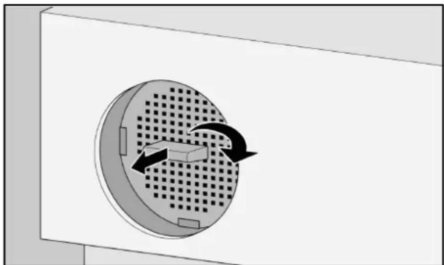 GAGGENAU RW424260 - Remplacez le filtre à charbon activé : - 1