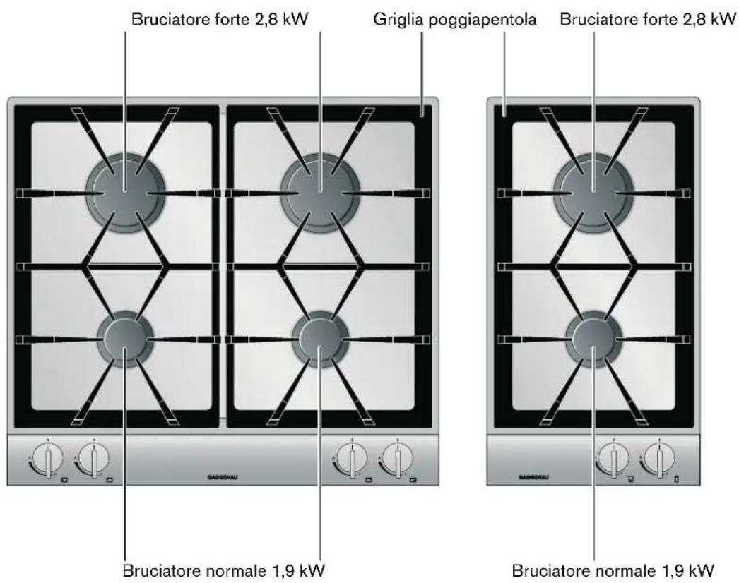 GAGGENAU VG 232 222 - Piano di cottura a gas - 1