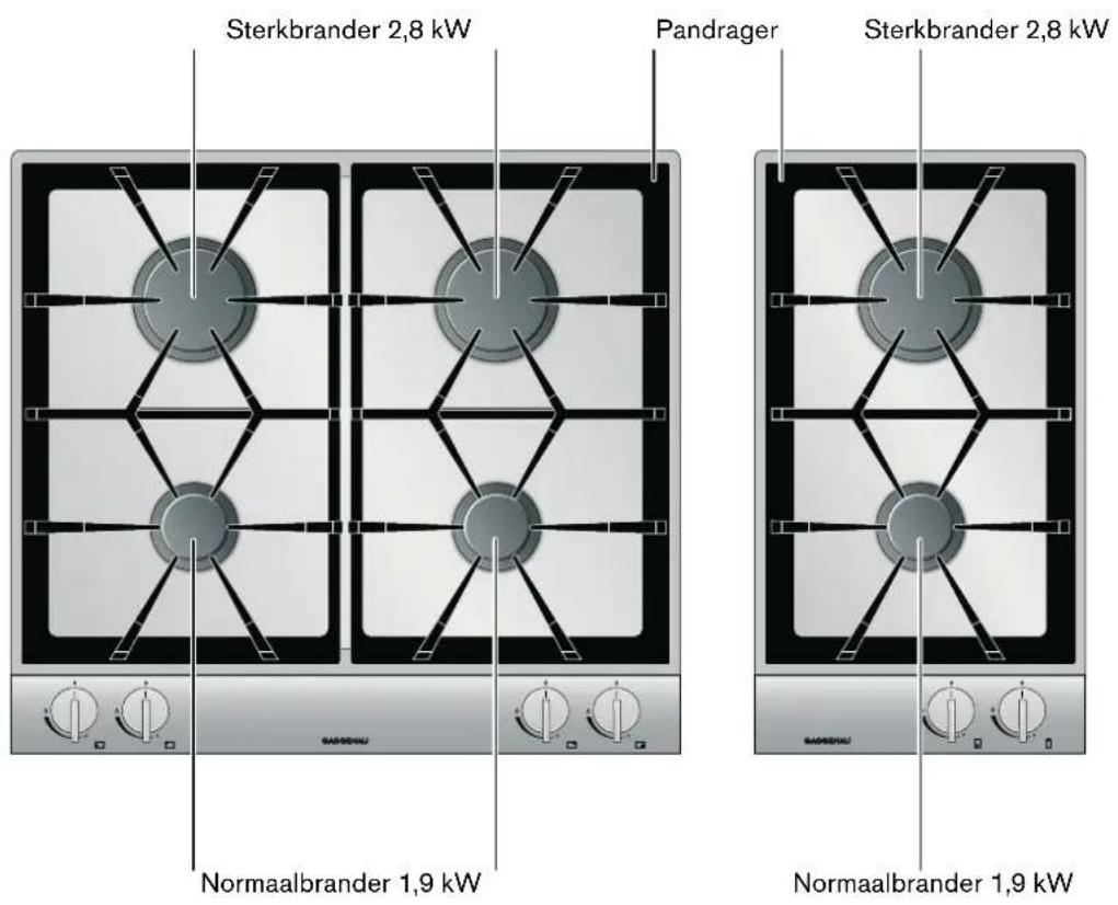 GAGGENAU VG 232 222 - Gaskookplaat - 1