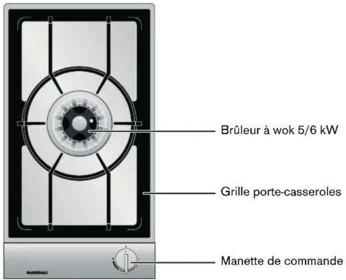 GAGGENAU VG 231 131 - Wok gaz - 1