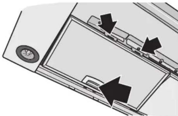 GAGGENAU AW561191 - Aus- und Einbau den Metall-Fettfilter: - 2