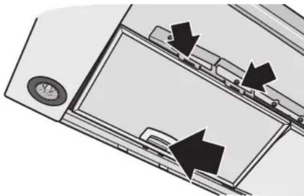GAGGENAU AW561191 - Metalen vetfilters verwijderen en aanbrengen: - 2