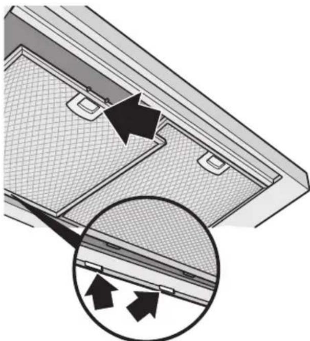 GAGGENAU AW561191 - Aus- und Einbau den Metall-Fettfilter: - 1