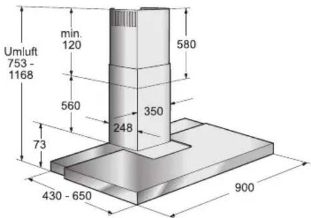 GAGGENAU AW560190 - Connecting a 120 mm exhaust-air pipe: - 2