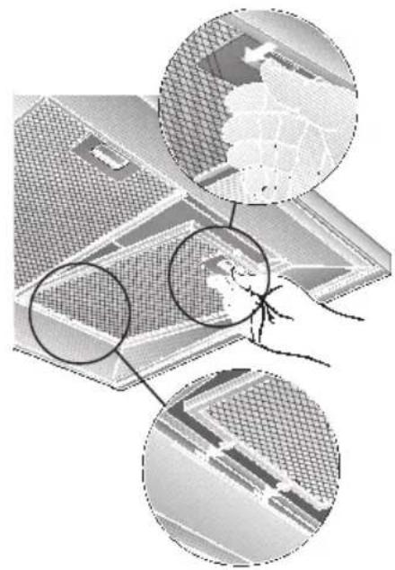 GAGGENAU AW260190 - Metalen vetfilters verwijderen en aanbrengen: - 1