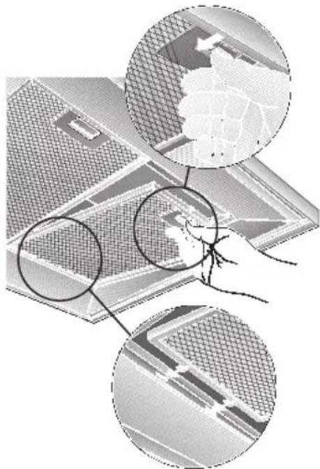 GAGGENAU AW260190 - Aus- und Einbauen der Metall-Fettfilter: - 1