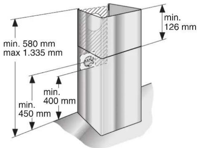 GAGGENAU AW221120 - Appliance dimensions Exhaust air - 1