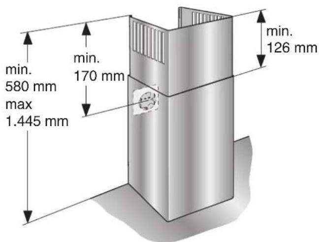 GAGGENAU AW221120 - Dimensioni dell'apparecchio a ricircolo d'aria - 1