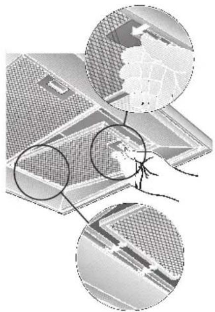 GAGGENAU AW260170 - Desmontar e montar os filtros metalicos: - 1