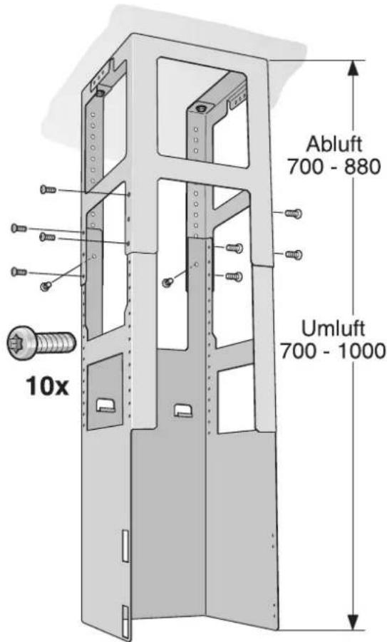 GAGGENAU AI221120 - Montage des unteren Tragegestells - 1