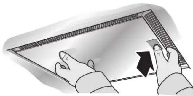 GAGGENAU AI221120 - Removing and installing the metal-mesh grease filters - 2