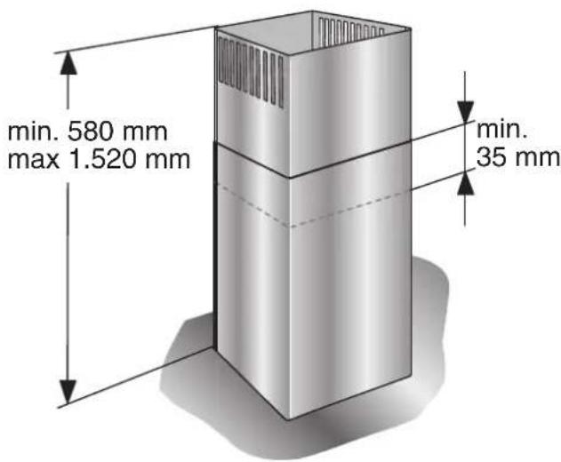 GAGGENAU AI221120 - Dimensioni dell'apparecchio a ricircolo d'aria - 1