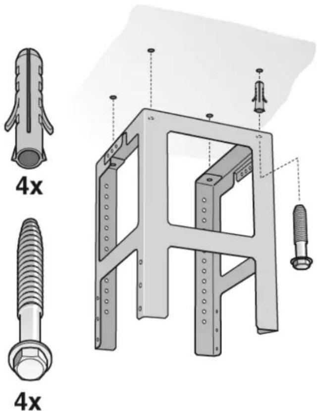 GAGGENAU AI221120 - Montage des oberen Tragegestells - 1