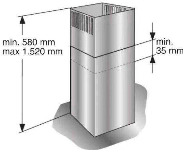 GAGGENAU AI220190 - Medidas do aparelho na funcao de circulação de ar - 1