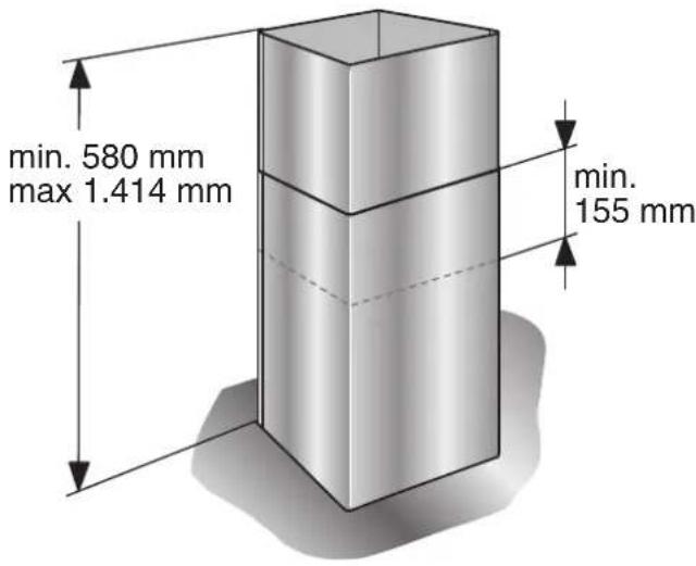 GAGGENAU AI220190 - Medidas do aparecido na funcao de exaustao de ar - 1