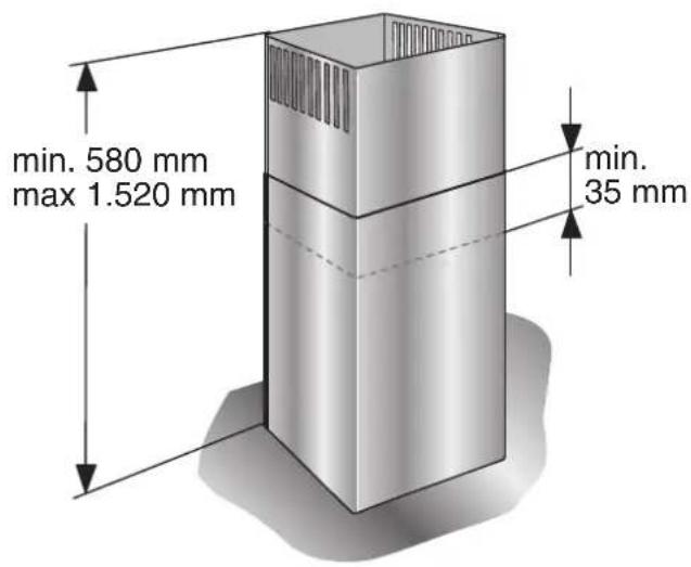 GAGGENAU AI220100 - Medidas do aparelho na função de circulação de ar - 1