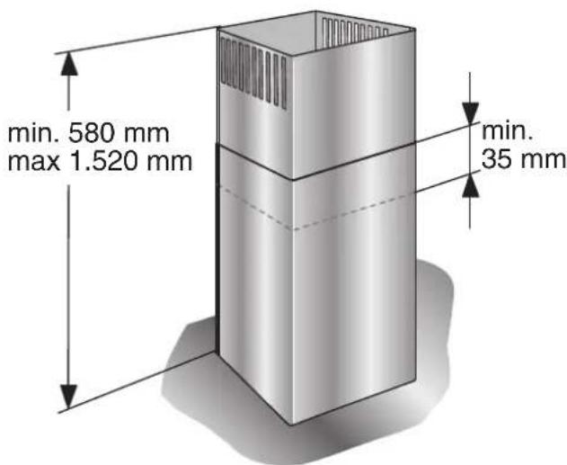 GAGGENAU AI 221100 - Dimensioni dell'apparecchio a ricircolo d'aria - 1