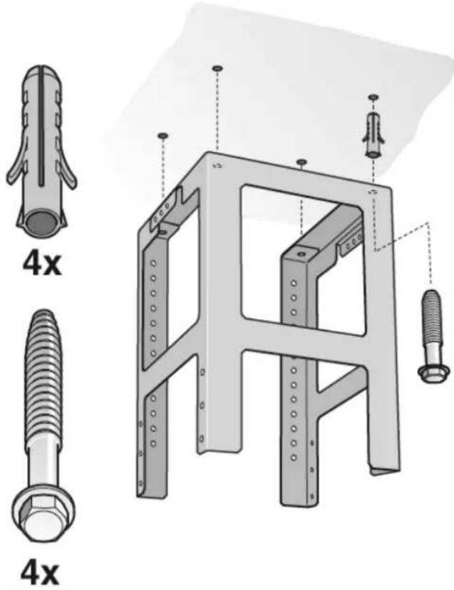 GAGGENAU AI 221100 - Montagem da armação de suporte superior - 1
