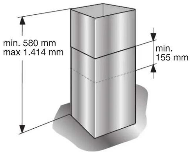 GAGGENAU AI 221100 - Appliance dimensions Exhaust air - 1