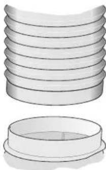 GAGGENAU AI 221100 - Anschluss Abluftrohr 150 mm (empfohlene GröBe) - 1