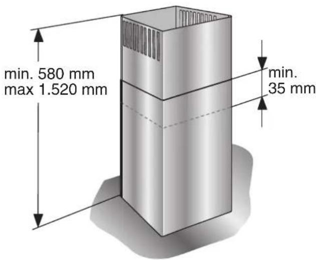 GAGGENAU AI 221100 - Cotes de l'appareil (recyclage de l'air) - 1