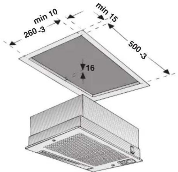 GAGGENAU AH273150 - En vue de l'encastrement et suivant la variante, il faudra avoir préalablement réalisé les découvertes suivantes: - 1