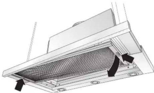 GAGGENAU AF280170 - Metalen vetfilters verwijderen en aanbrengen: - 2