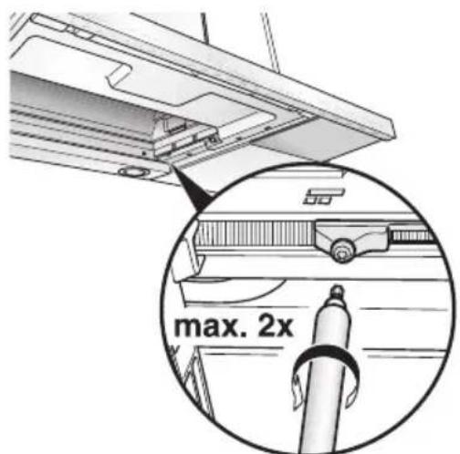 GAGGENAU AF280170 - Reajustar el interruptor de tope: - 1